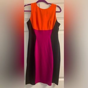 J. Taylor color block dress, size 8.